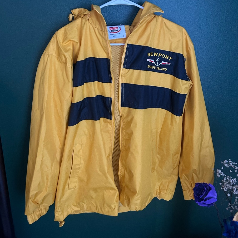 Yellow and Black Newport Windbreaker